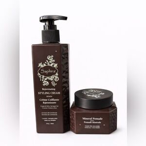 Brown Rejuvenating Styling Cream and Mineral Pomade Set